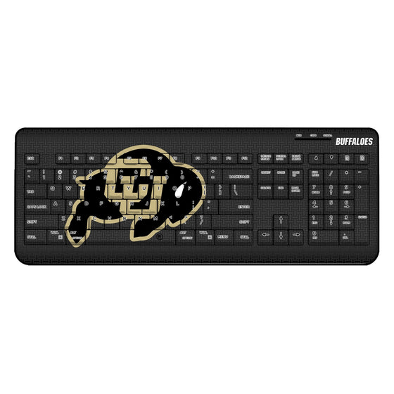 Colorado Buffaloes Linen Wireless USB Keyboard-0