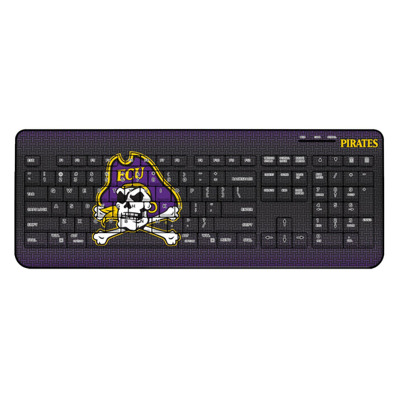 East Carolina Pirates Linen Wireless USB Keyboard-0