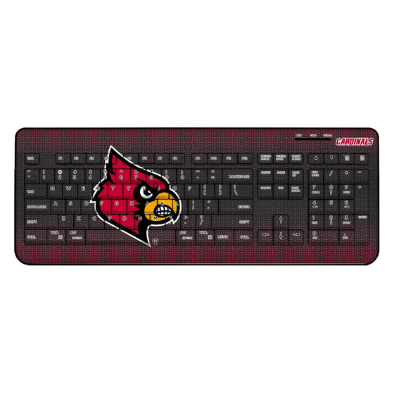 Louisville Cardinals Linen Wireless USB Keyboard-0