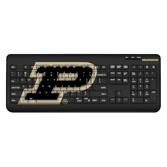 Purdue Boilermakers Linen Wireless USB Keyboard-0