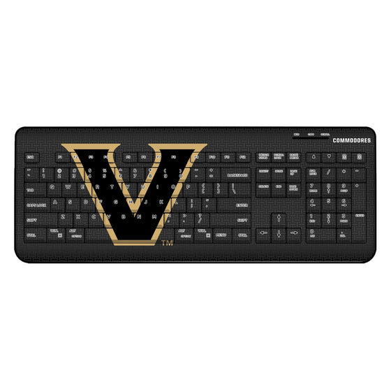 Vanderbilt Commodores Linen Wireless USB Keyboard-0