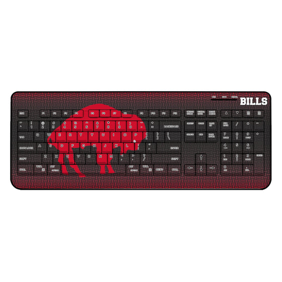 Buffalo Bills Historic Collection Linen Wireless USB Keyboard-0