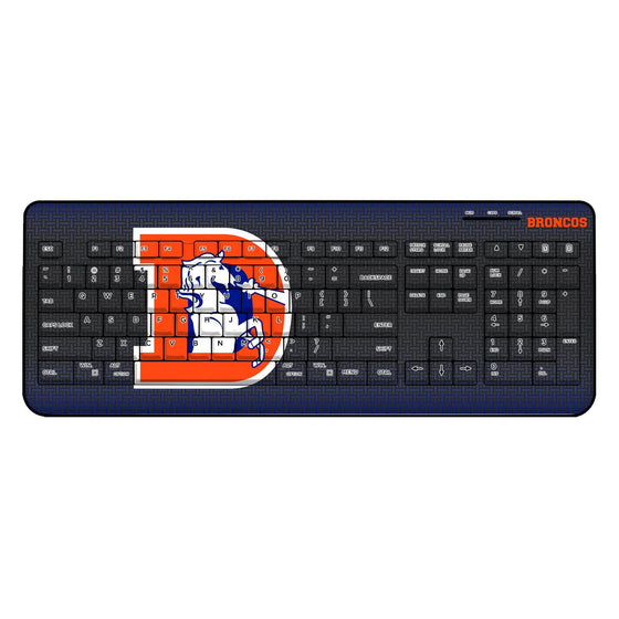 Denver Broncos 1993-1996 Historic Collection Linen Wireless USB Keyboard-0