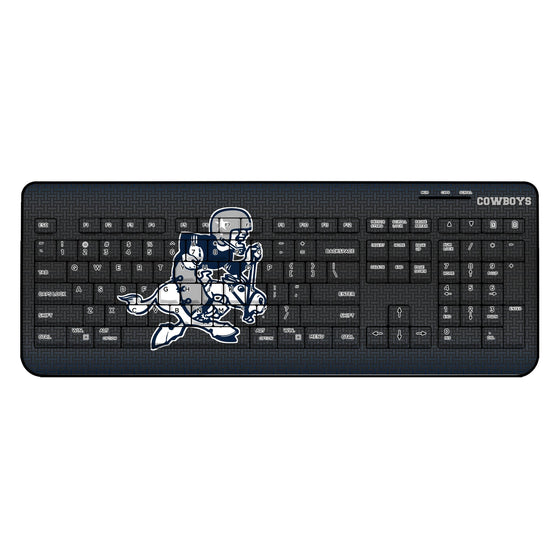 Dallas Cowboys 1966-1969 Historic Collection Linen Wireless USB Keyboard-0