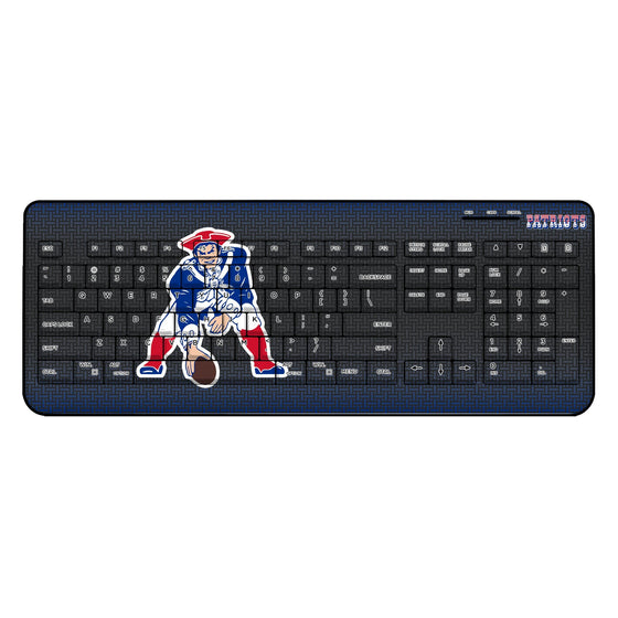 New England Patriots Historic Collection Linen Wireless USB Keyboard-0