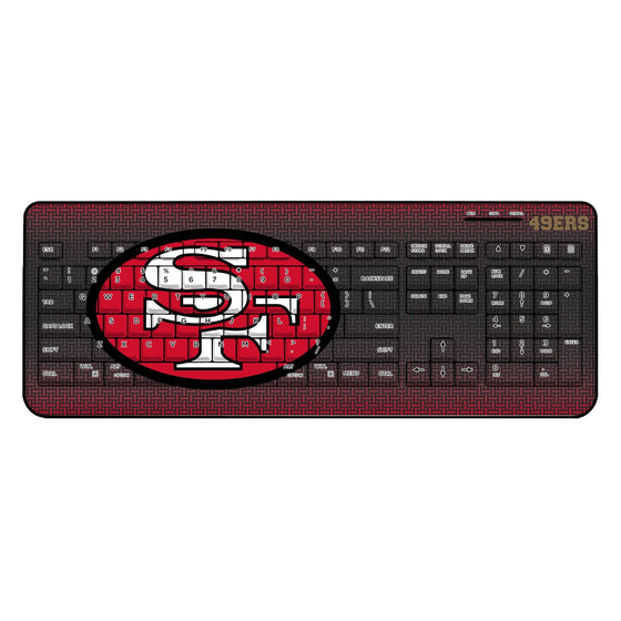 San Francisco 49ers Historic Collection Linen Wireless USB Keyboard-0