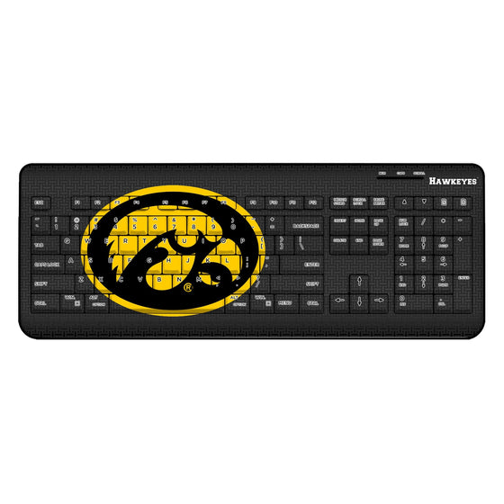 Iowa Hawkeyes Linen Wireless USB Keyboard-0