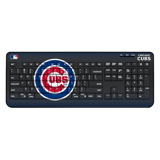 Chicago Cubs Linen Wireless USB Keyboard-0