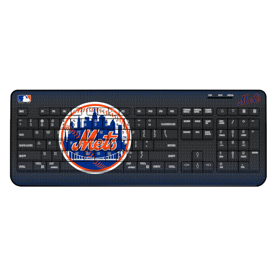 New York Mets Linen Wireless USB Keyboard-0