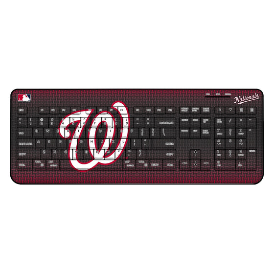 Washington Nationals Linen Wireless USB Keyboard-0