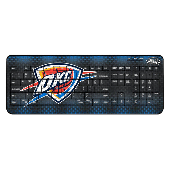 Oklahoma City Thunder Linen Wireless USB Keyboard-0
