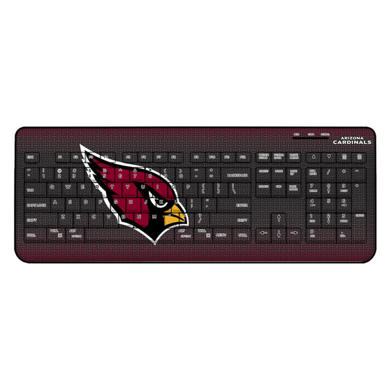 Arizona Cardinals Linen Wireless USB Keyboard-0