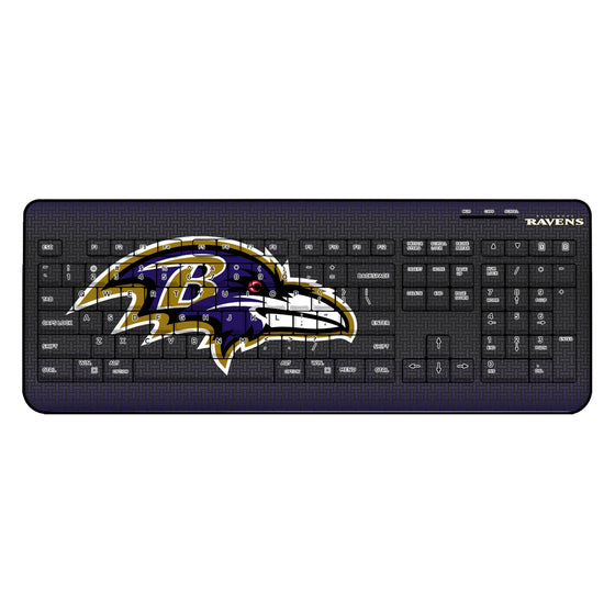 Baltimore Ravens Linen Wireless USB Keyboard-0