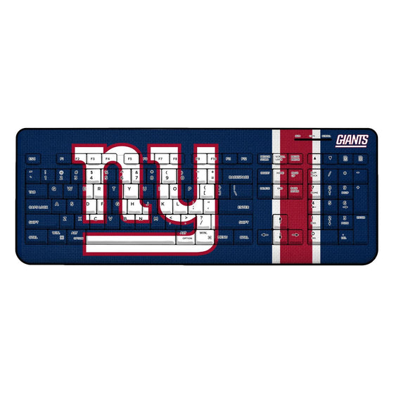 New York Giants Stripe Wireless USB Keyboard-0