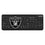 Las Vegas Raiders Linen Wireless USB Keyboard-0