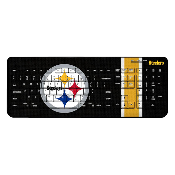 Pittsburgh Steelers Stripe Wireless USB Keyboard-0