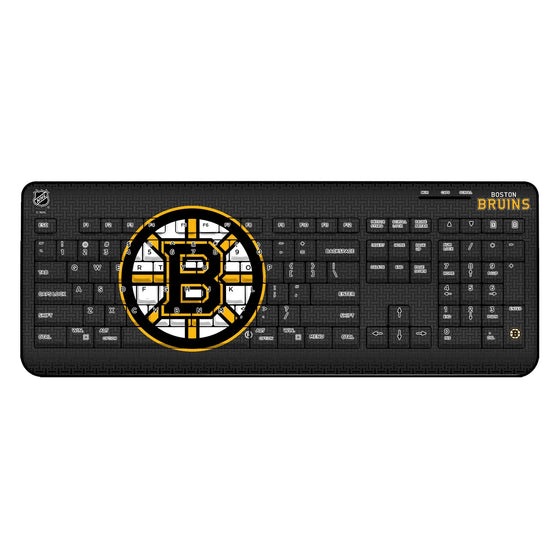 Boston Bruins Linen Wireless USB Keyboard-0