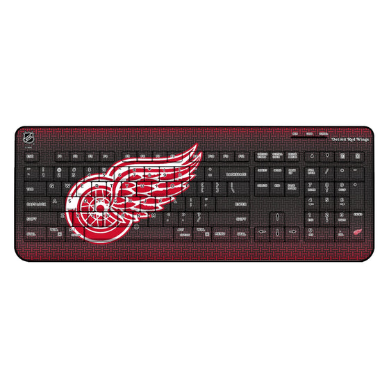 Detroit Red Wings Linen Wireless USB Keyboard-0