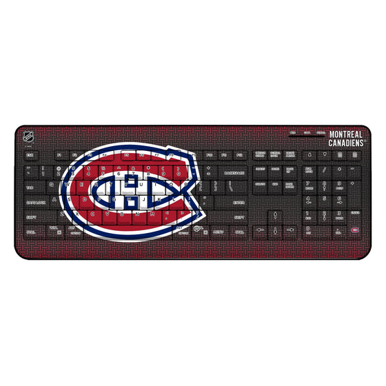 Montreal Canadiens Linen Wireless USB Keyboard-0