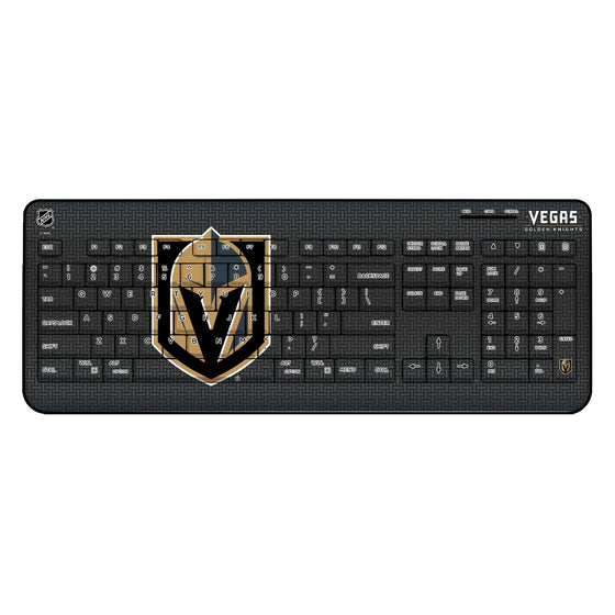 Vegas Golden Knights Linen Wireless USB Keyboard-0
