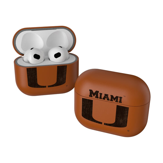 Miami Hurricanes Burn AirPod Case Cover-0