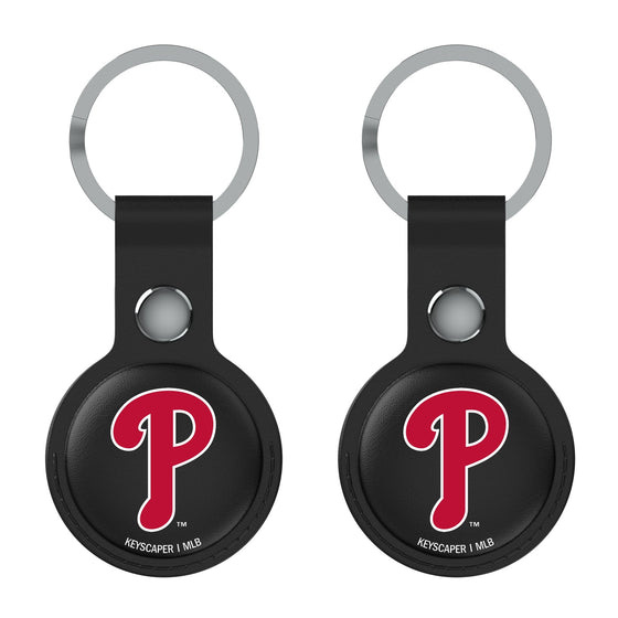 Philadelphia Phillies Insignia Black Airtag Holder 2-Pack-0