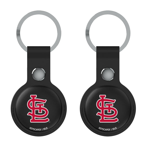 St Louis Cardinals Insignia Black Airtag Holder 2-Pack-0