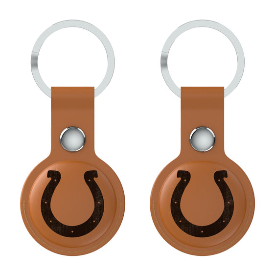 Indianapolis Colts Burn Brown Airtag Holder 2-Pack-0