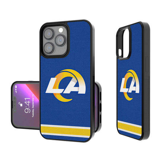 Los Angeles Rams Stripe Bump Case-0