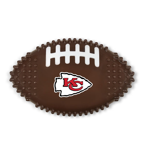 KANSAS CITY CHIEFS HARD NYLON FOOTBALL CHEW TOY