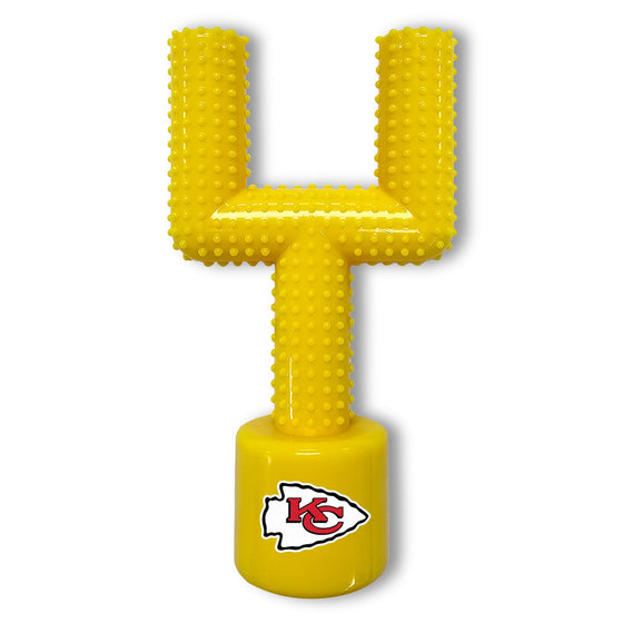 KANSAS CITY CHIEFS HARD NYLON GOAL POST CHEW TOY