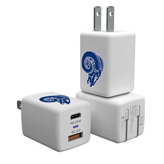 Los Angeles Rams Historic Collection Insignia USB A/C Charger-0