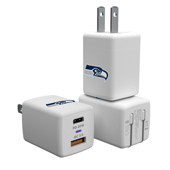 Seattle Seahawks Insignia USB A/C Charger-0