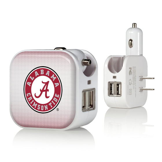 Alabama Crimson Tide Linen 2 in 1 USB Charger-0