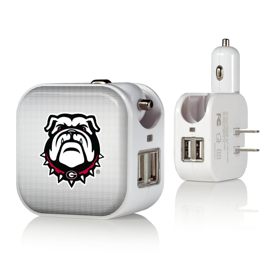 Georgia Bulldogs Linen 2 in 1 USB Charger-0