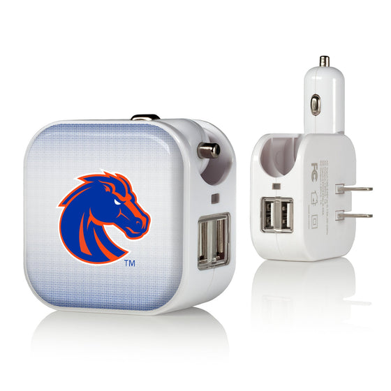 Boise State Broncos Linen 2 in 1 USB Charger-0