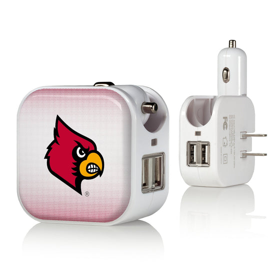 Louisville Cardinals Linen 2 in 1 USB Charger-0