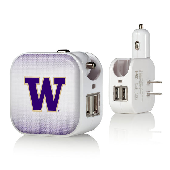 Washington Huskies Linen 2 in 1 USB Charger-0