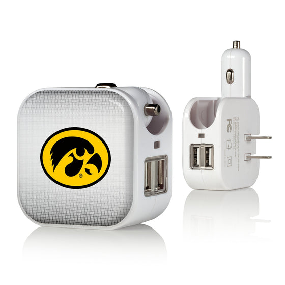 Iowa Hawkeyes Linen 2 in 1 USB Charger-0