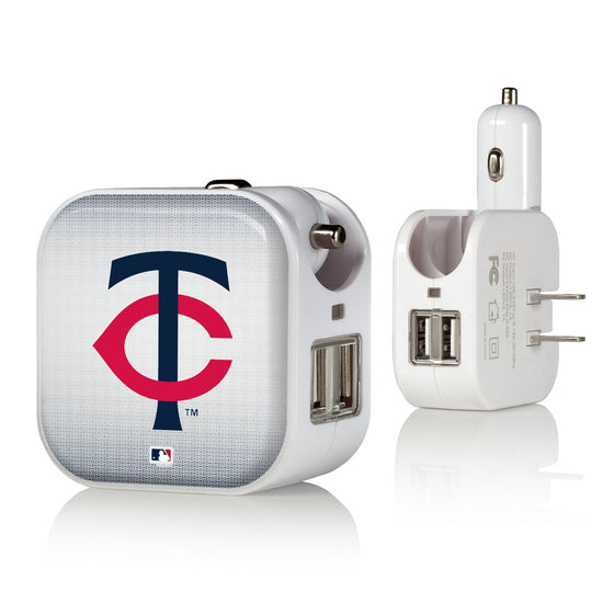 Minnesota Twins Linen 2 in 1 USB Charger-0