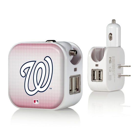 Washington Nationals Linen 2 in 1 USB Charger-0
