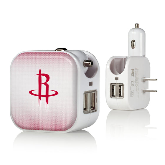 Houston Rockets Linen 2 in 1 USB Charger-0