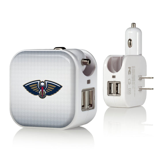 New Orleans Pelicans Linen 2 in 1 USB Charger-0