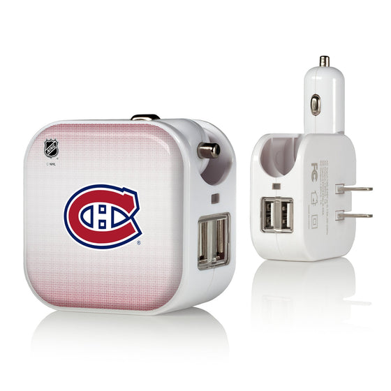 Montreal Canadiens Linen 2 in 1 USB Charger-0