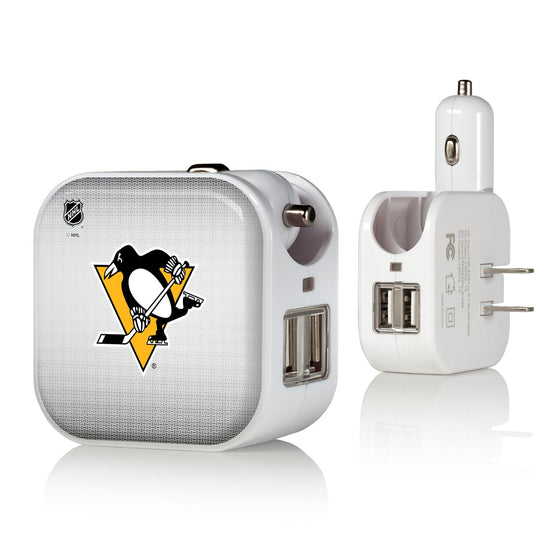 Pittsburgh Penguins Linen 2 in 1 USB Charger-0