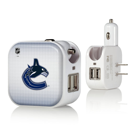 Vancouver Canucks Linen 2 in 1 USB Charger-0