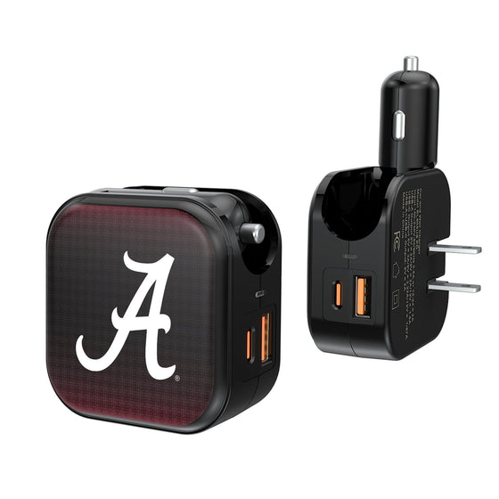 Alabama Crimson Tide Linen 2 in 1 USB A/C Charger-0