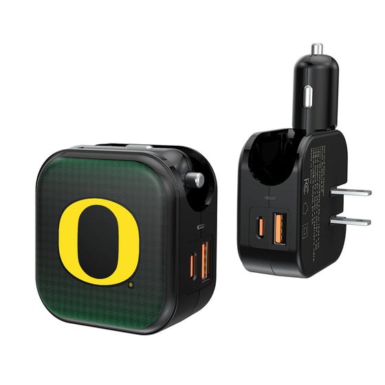 Oregon Ducks Linen 2 in 1 USB A/C Charger-0