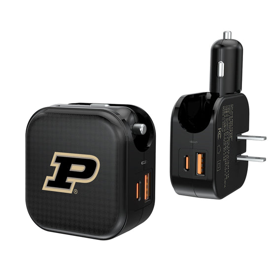 Purdue Boilermakers Linen 2 in 1 USB A/C Charger-0