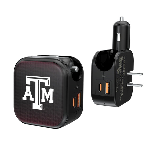 Texas A&M Aggies Linen 2 in 1 USB A/C Charger-0